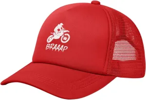 Dirt BKE Motocross American Flag Adjustable Mesh Baseball Cap Breathable Sports Outdoor Hat