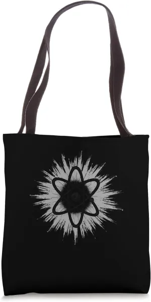 Distressed Atom Science Geek Physics Design Tote Bag