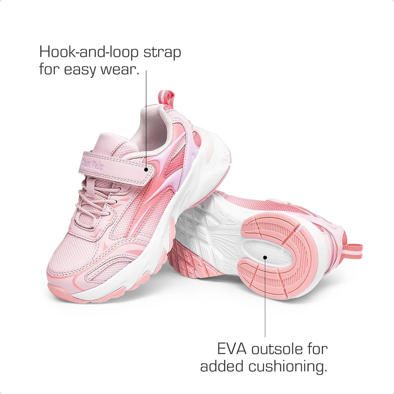 DREAM PAIRS Boys Girls Shoes Kids Tennis Athletic Running Footwear Breathable Walking Sneakers for Little/Big Kid