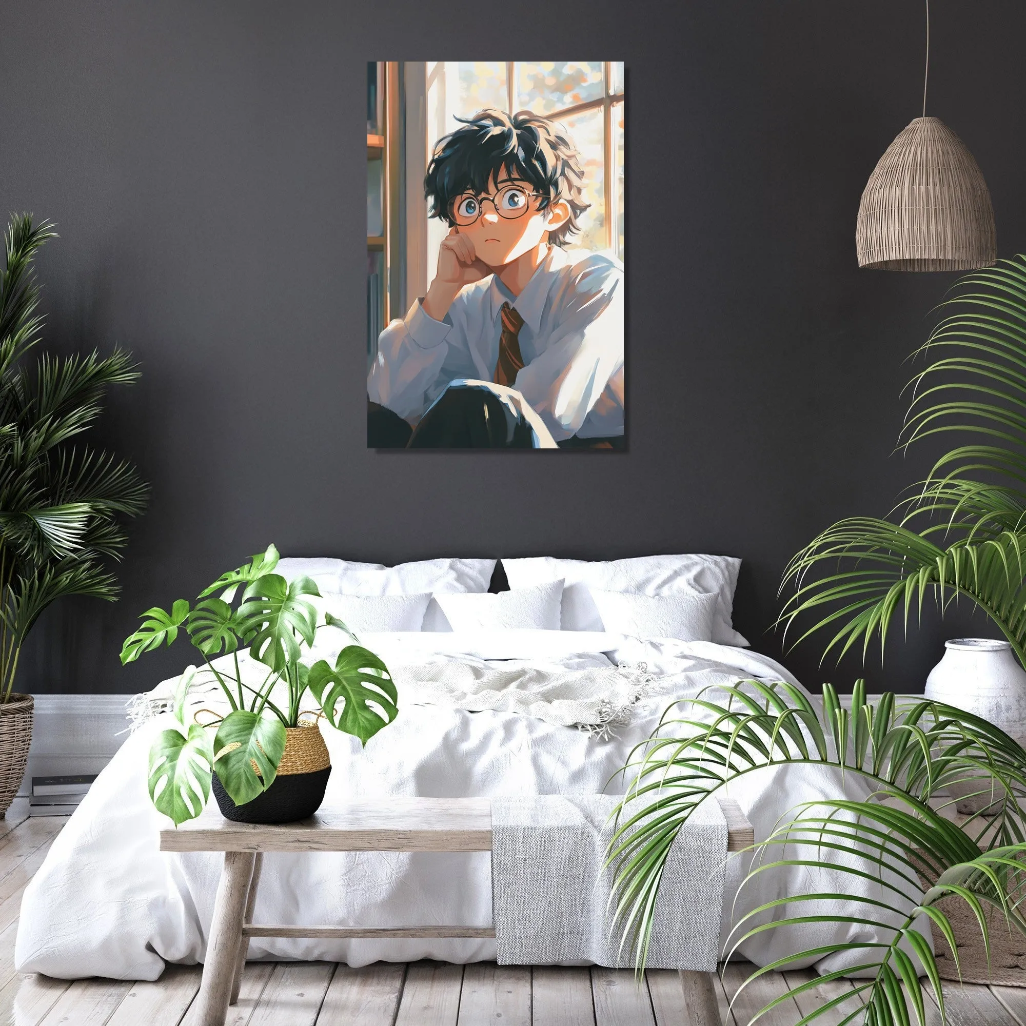 Dreamy Student Window Canvas