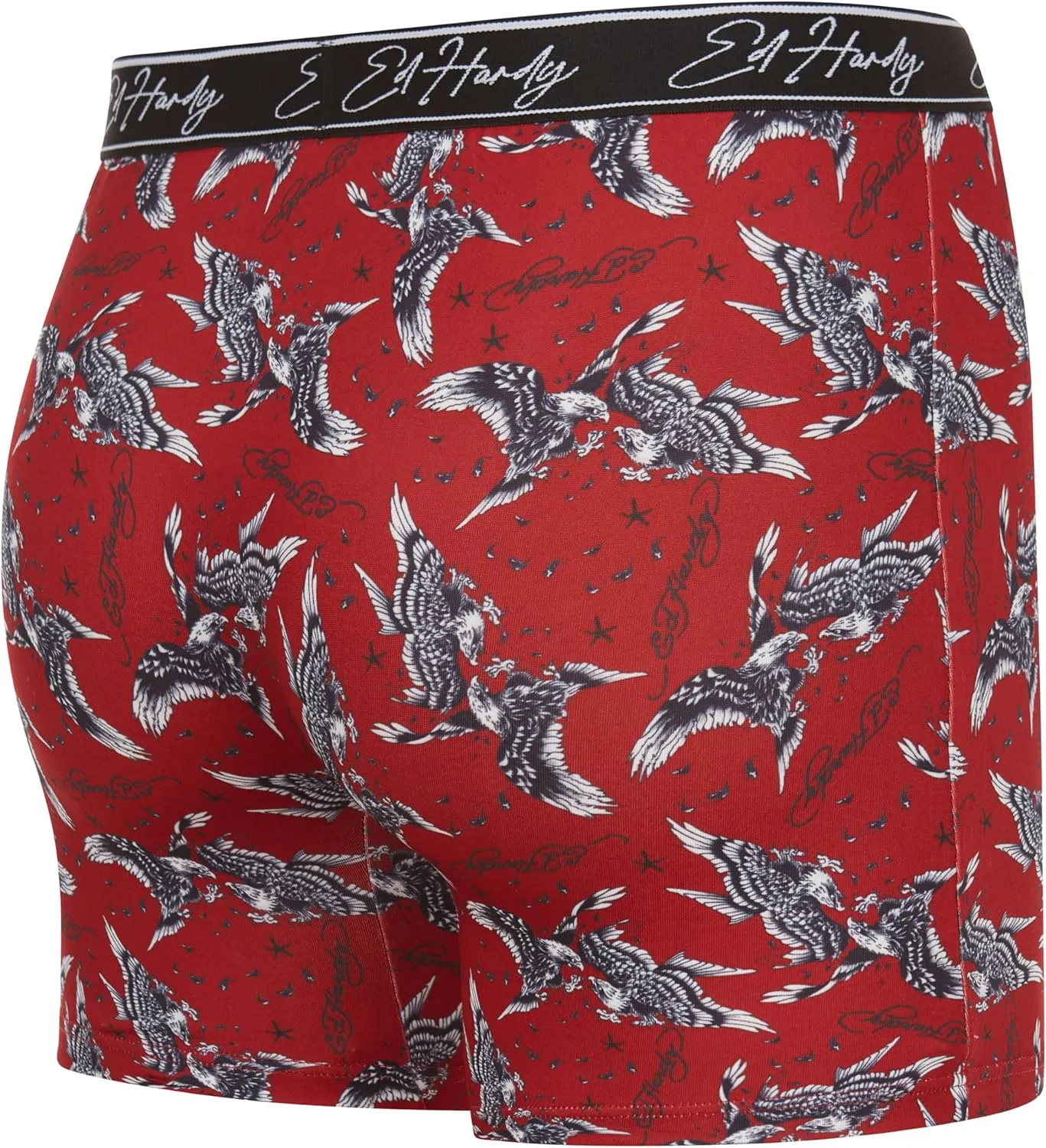 ED HARDY Mens Boxer Briefs Active Stretch Breathable Underwear, Comfortable Gym Boxer Briefs- Multipack