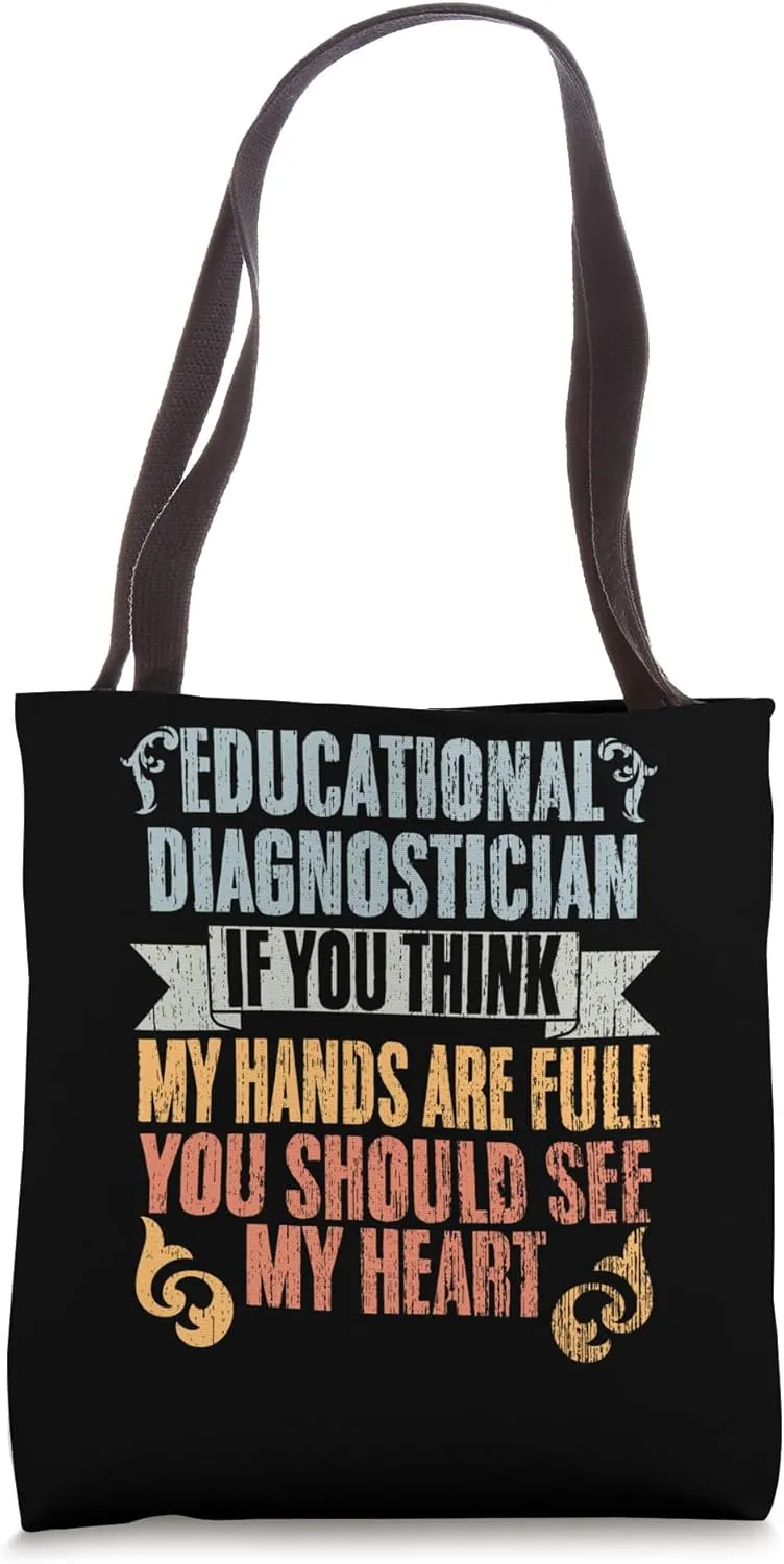Educational Diagnostician Vintage Special Education Teachers Tote Bag