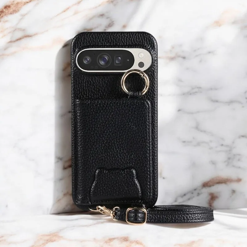 Elegance Crossbody Leather Wallet Case - Google