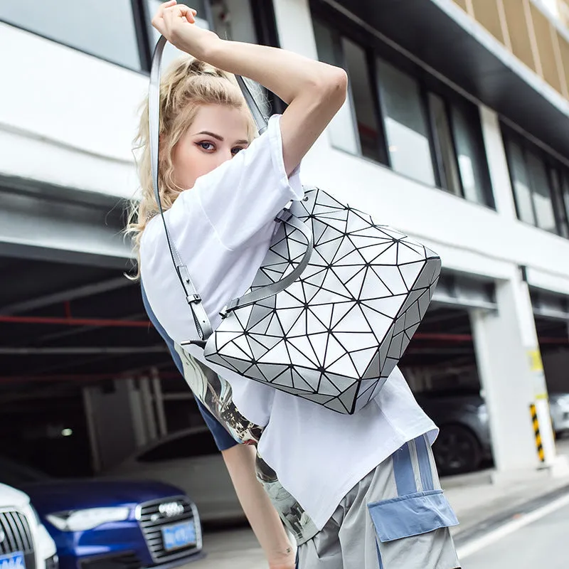 Elegant Women's Slouchy Korean Trendy Rhombus Shoulder Bags