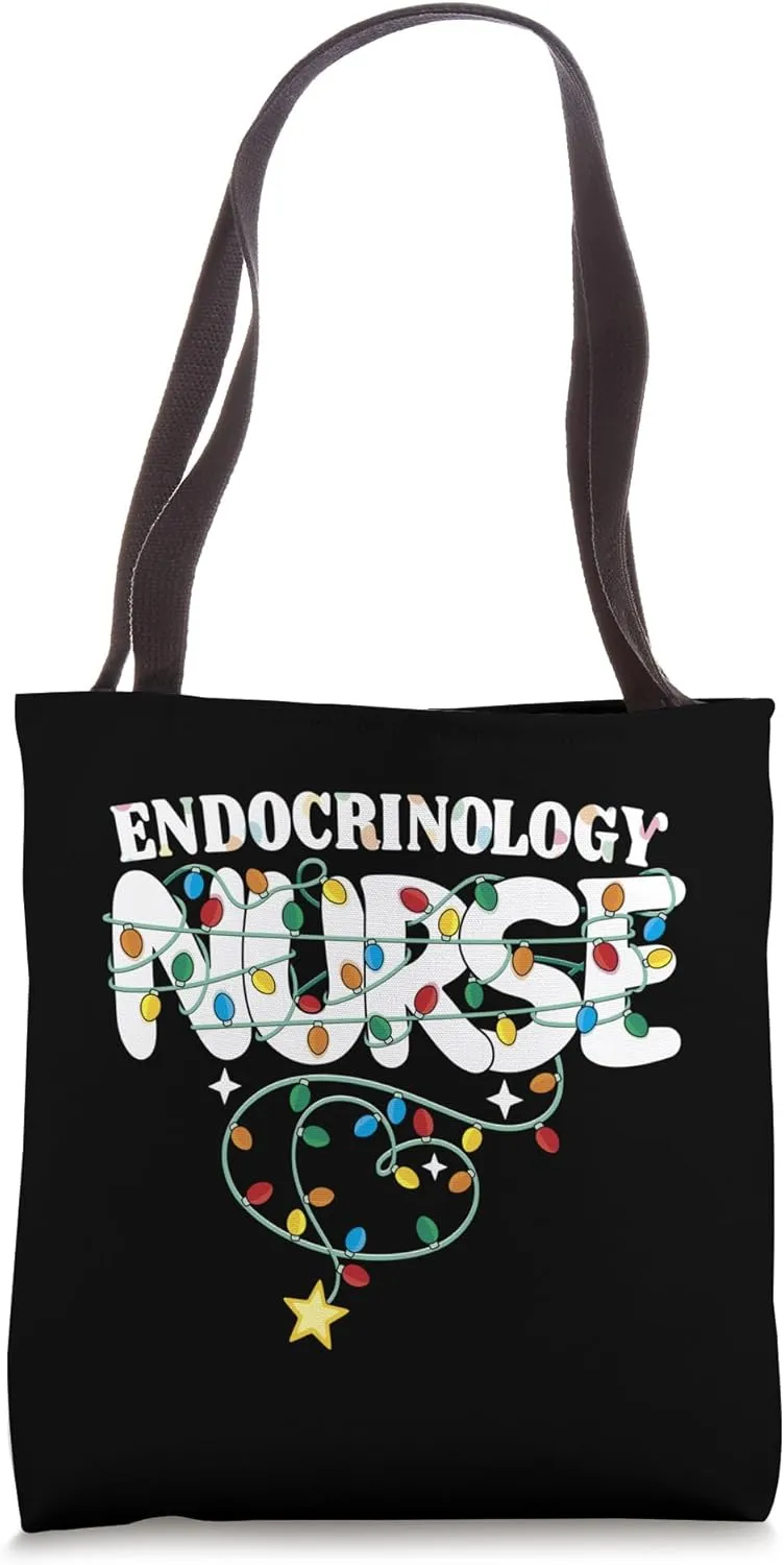 Endocrinology Nurse Christmas Endocrine Nursing NP RN Squad Tote Bag