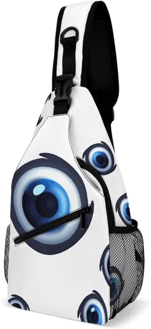 Evil Eyes Sling Bag Crossbody Bags Cross Body Bag Fanny Packs Chest Bags Sling Purses for Travel
