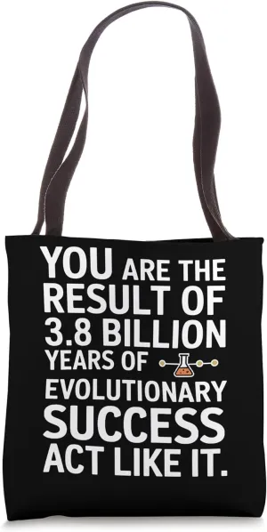 Evolutionary Biology Apparel Act Like It Science Teacher Tote Bag