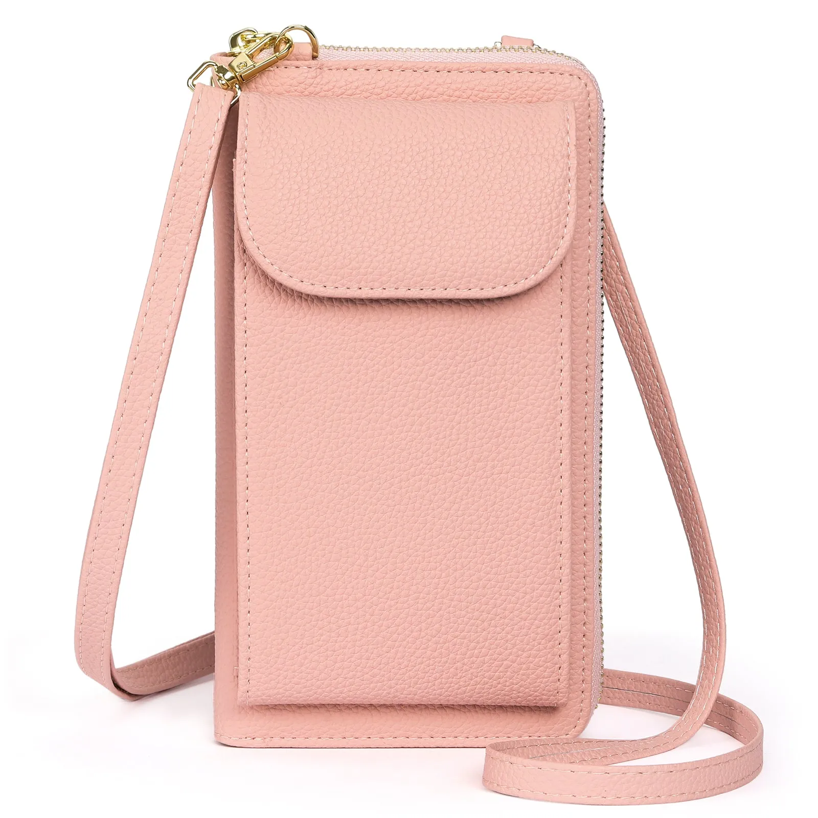 FALAN MULE Small Cell Phone Crossbody Bag Purse for Women, Lady Leather Wallet Purse
