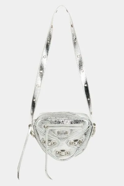 Fame PU Leather Triangle Crossbody Bag for Chic Style