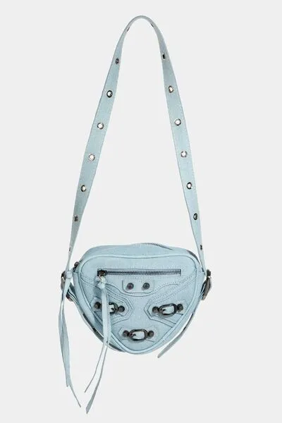 Fame PU Leather Triangle Crossbody Bag for Chic Style