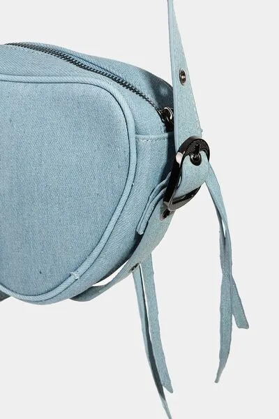Fame PU Leather Triangle Crossbody Bag for Chic Style