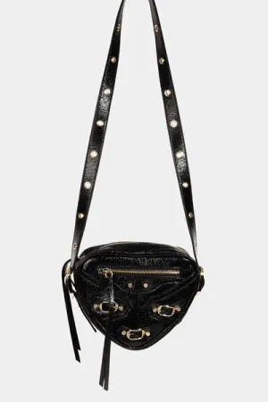 Fame PU Leather Triangle Crossbody Bag for Chic Style