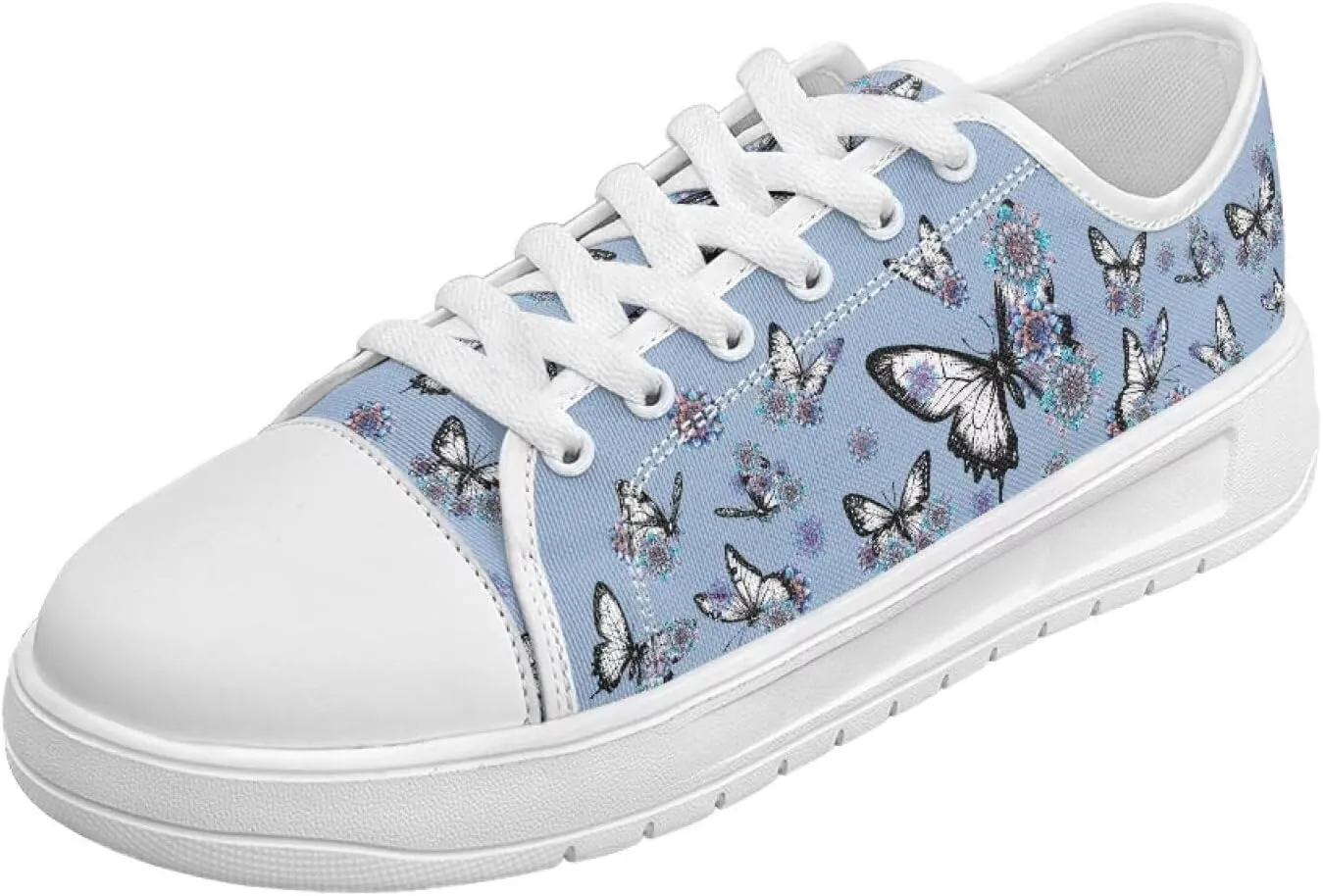 Fashion Sneakers for Women Lace up Memory Foam Insole and Non-Slip Womens Shoes Dressy Casual Spring Shoes