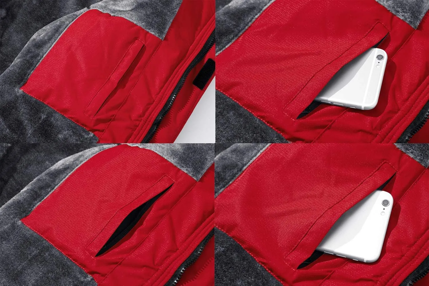 FASKUNOIE Men's Winter Coats Windproof Warm Fleece Ski Snowboarding Jackets Parka with Zipper Pockets