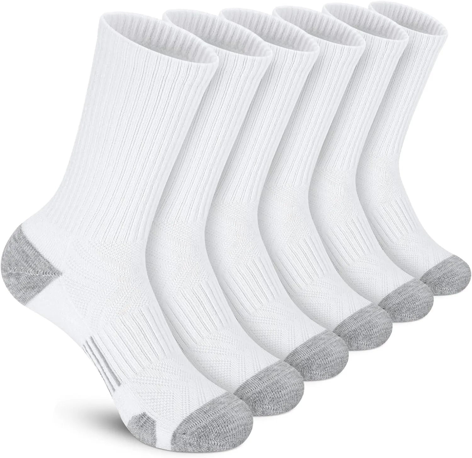 Felicigeely Running Crew Socks Cushion Breathable Athletic