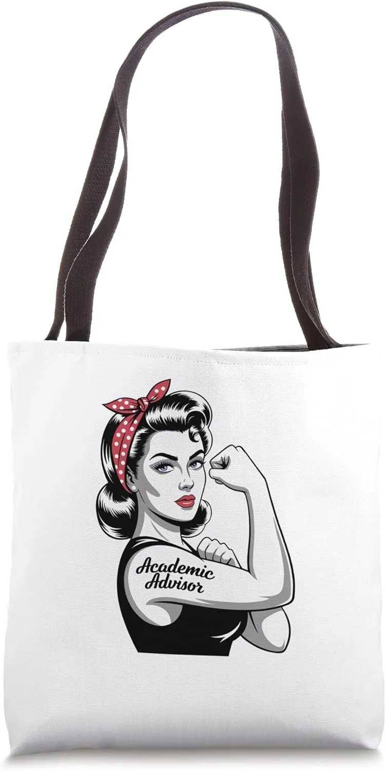 Female Academic Advisor Rosie Riveter Academic Advisor Women Tote Bag