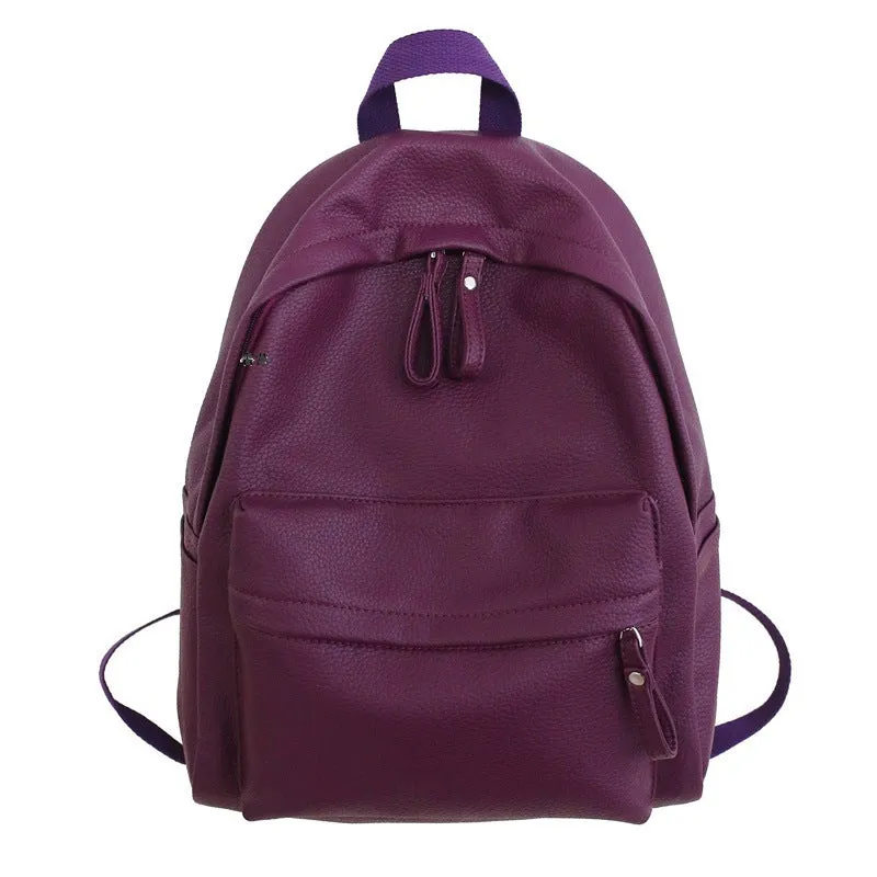 Female Korean High College Junior Minimalist Backpacks