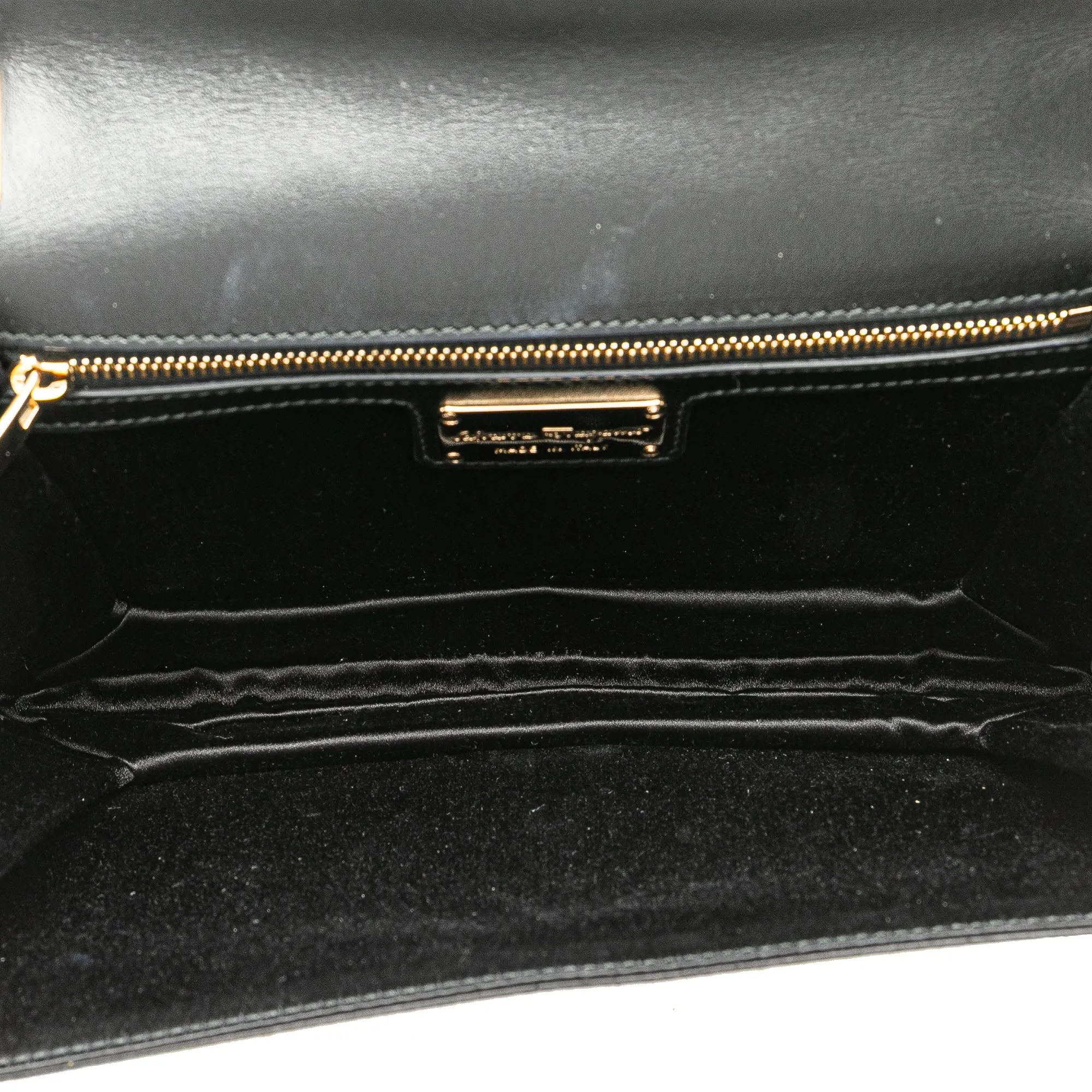 Ferragamo Medium Vara Embellished Satin Ginny Chain Crossbody