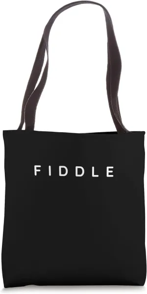 Fiddlers Contemporary Font. Fiddle Player Modern Font Tote Bag