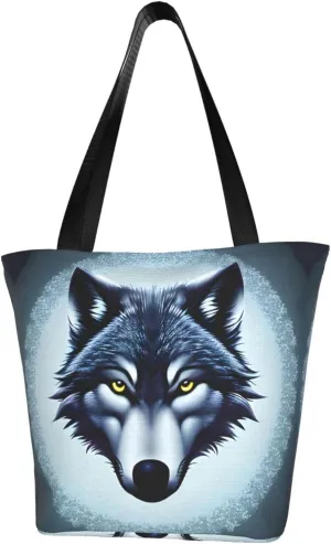 Fierce wolf head Women's fashion shoulder bag, shopping handbag, suitable for weekend travel shopping shoulder bag messenger bag