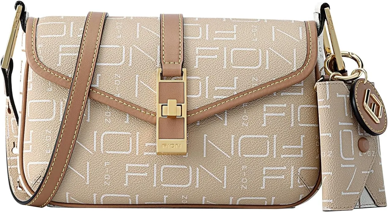 FION Crossbody Bags for Women,Cross Body Purse Shoulder Hand bag for Women Trendy with Wallet Charm and Adjustable Strap