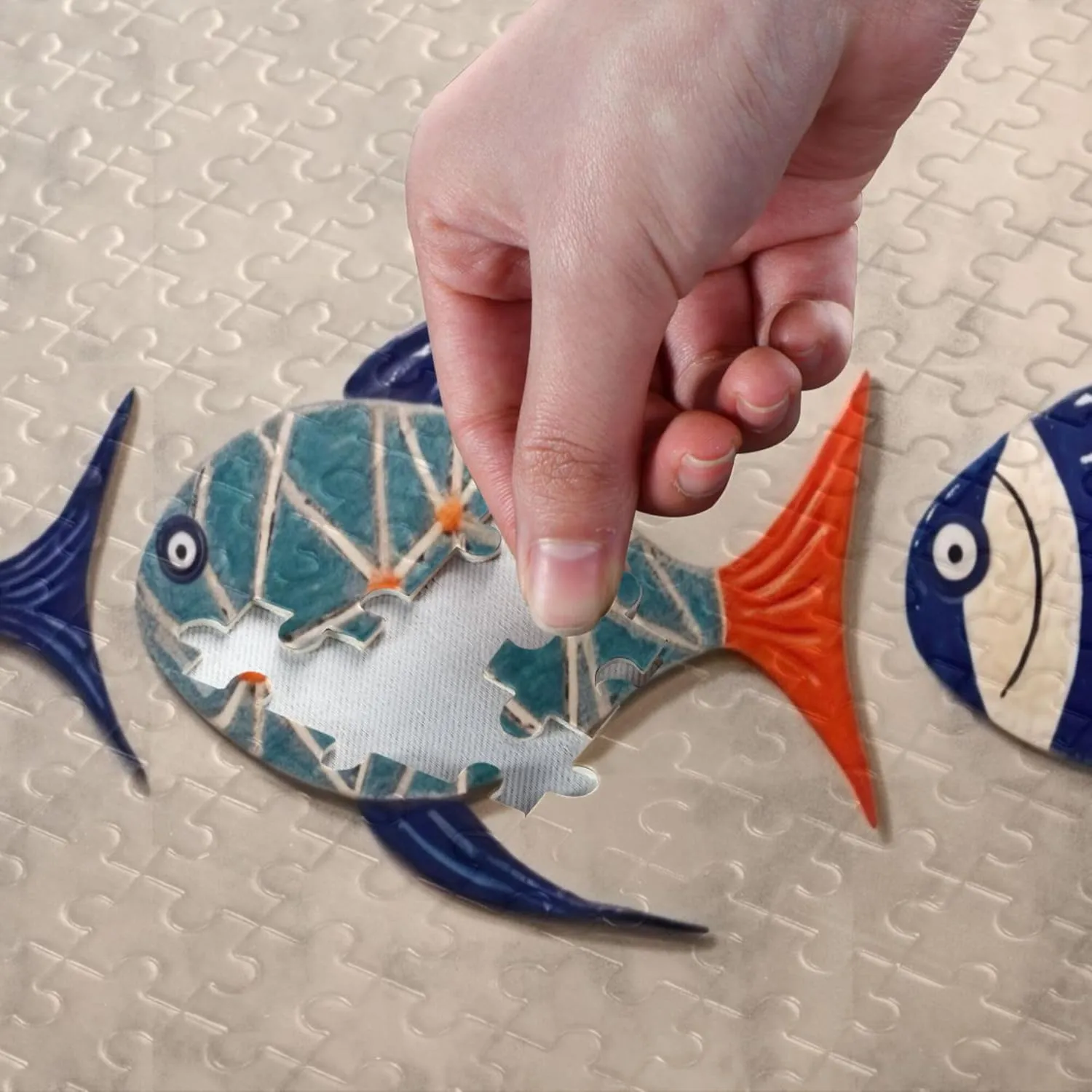 Fish Print Jigsaw Puzzles 1000 Pieces Toy Games Educational Gift Home Decor for Adults Kids A111431