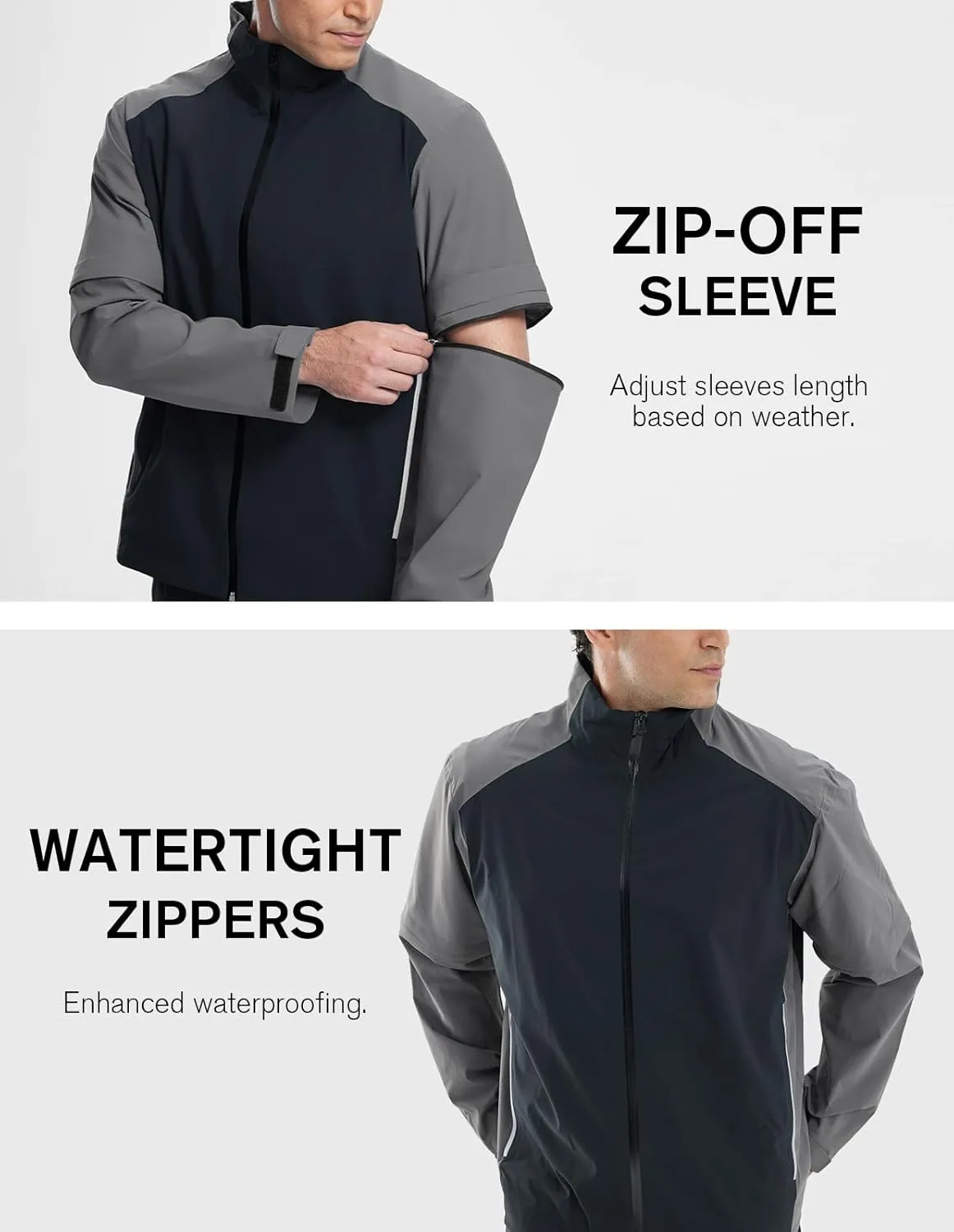 fit space Waterproof Golf Rain Jacket for Men 20K Performance Lightweight Rain Jackets for All Sports