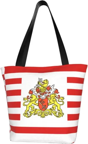 Flag of the Senate of Bremen Women's fashion shoulder bag, shopping handbag, suitable for weekend travel shopping shoulder bag messenger bag
