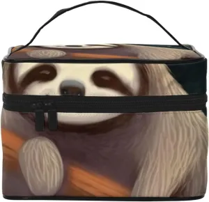 Follow Your Dreams Sloth Portable Travel Portable Makeup Bag, Follow Your Dreams Sloth Toiletries Bag, Cute Cosmetic Bags Unisex Daily Necessities Storage Bag