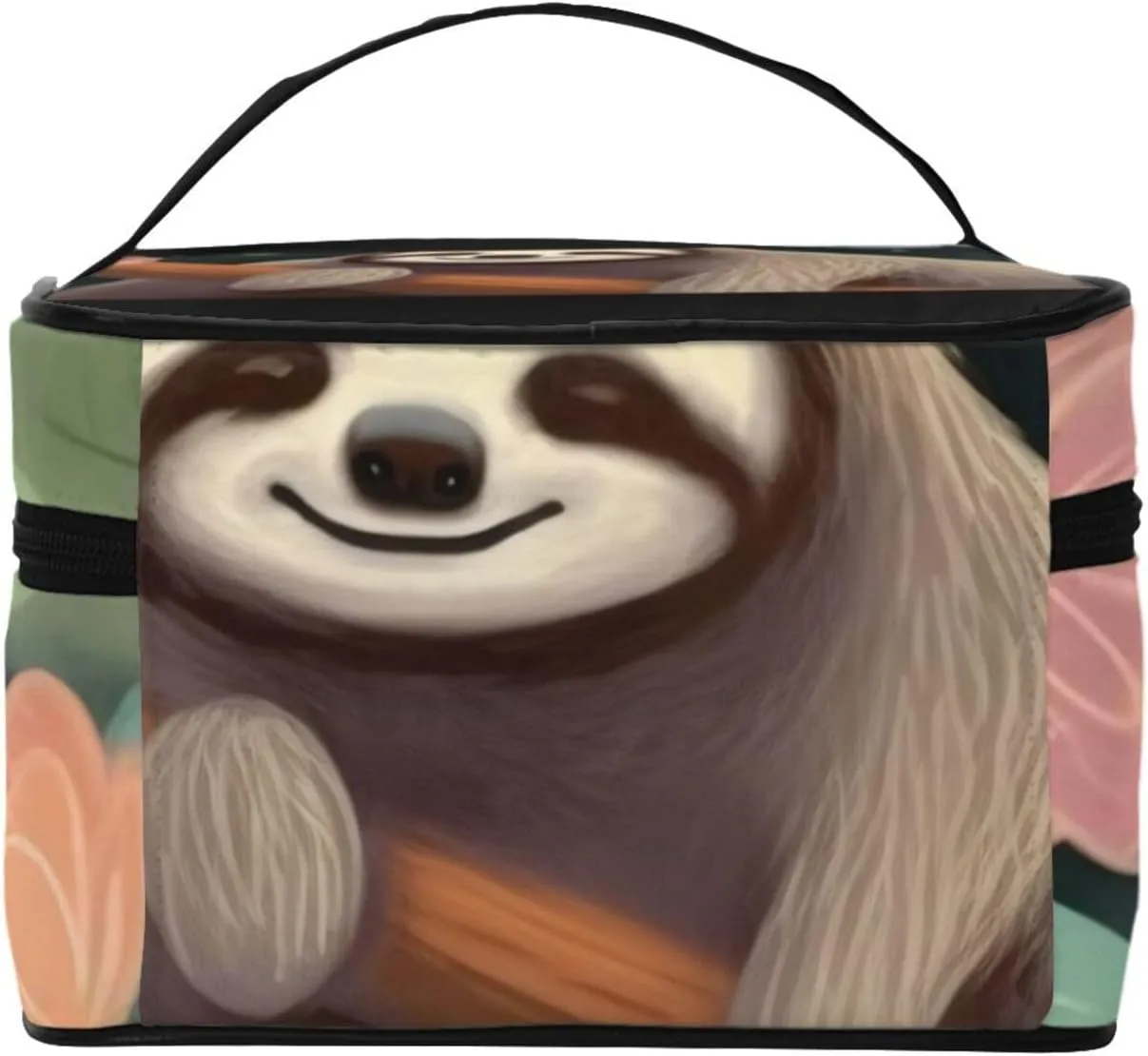 Follow Your Dreams Sloth Portable Travel Portable Makeup Bag, Follow Your Dreams Sloth Toiletries Bag, Cute Cosmetic Bags Unisex Daily Necessities Storage Bag