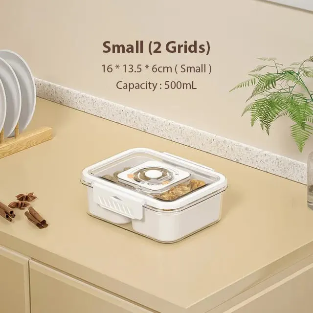 Food Storing Container, Refrigerator Storage Box, Snackle Box, Divided Serving Tray for Fruits, Snacks, Nuts, Spices