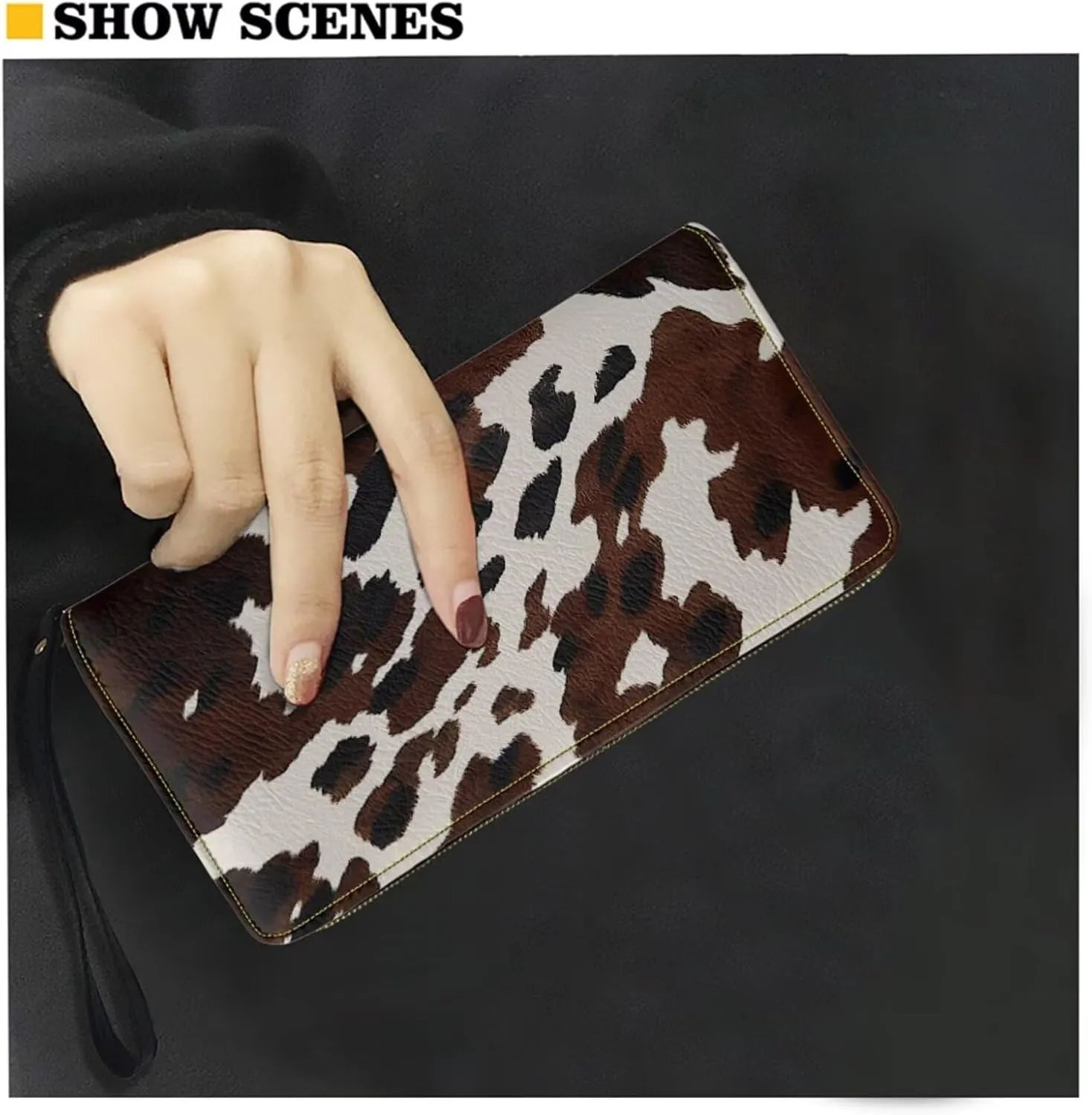 FOR U DESIGNS Leather Crossbody Bags for Women Trendy Travel Shoulder Satchel Handbags Zipper Closure Purse and Wallet Set