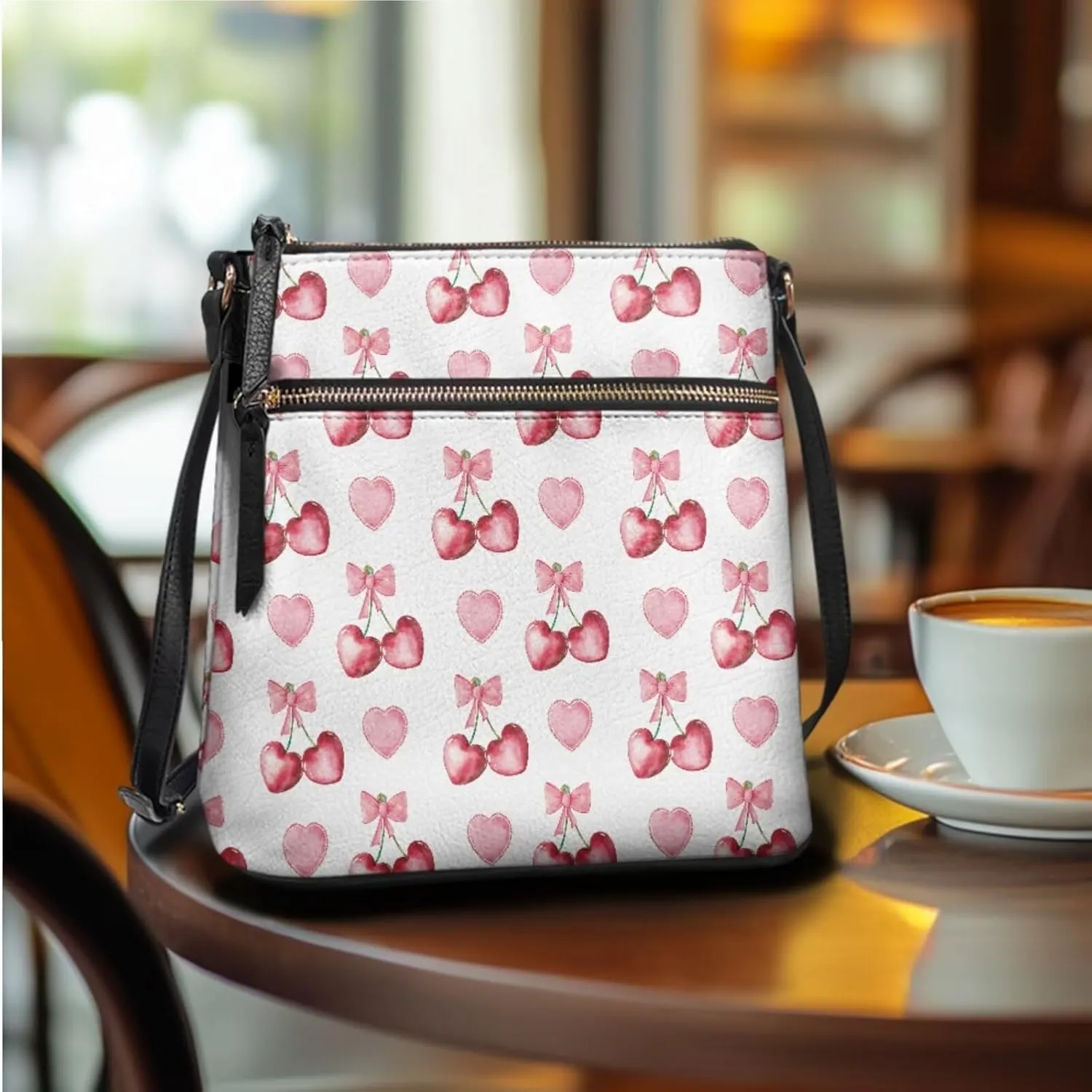 FOR U DESIGNS Purse and Wallet Set for Women Hobo Crossbody Bags Anti Theft Cute Shoulder Bags Valentine's Day Gifts for Her