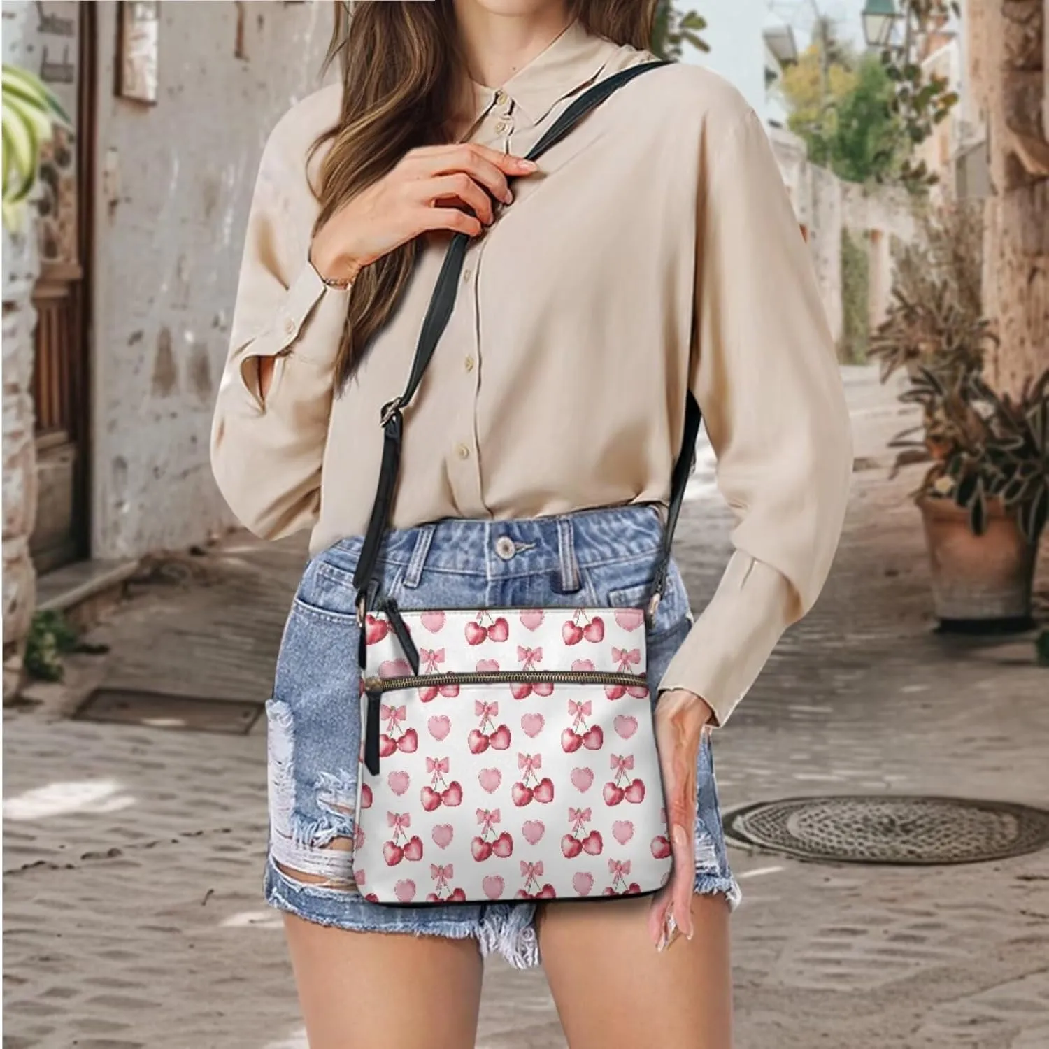 FOR U DESIGNS Purse and Wallet Set for Women Hobo Crossbody Bags Anti Theft Cute Shoulder Bags Valentine's Day Gifts for Her