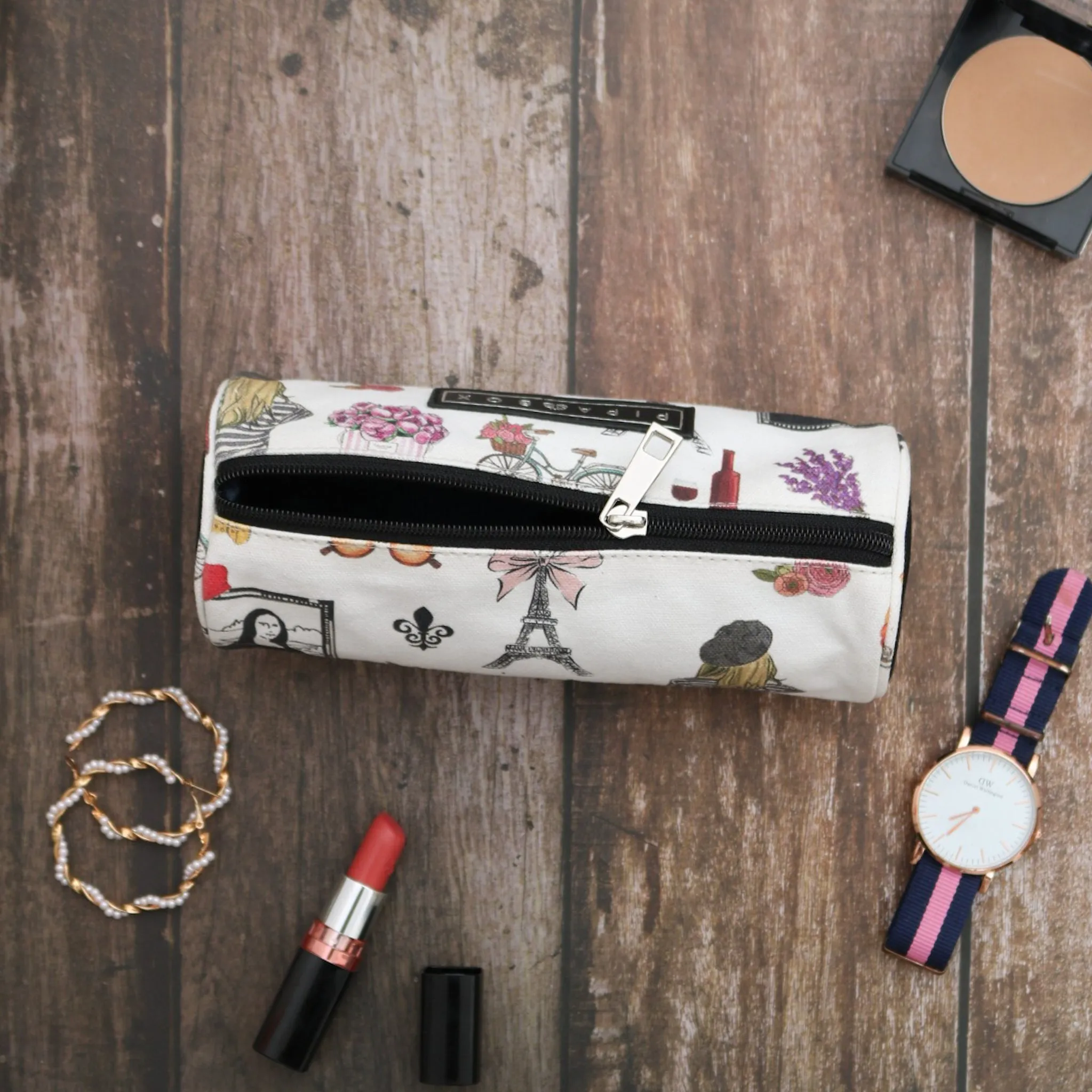 Found In Paris - Canvas Pencil Pouch