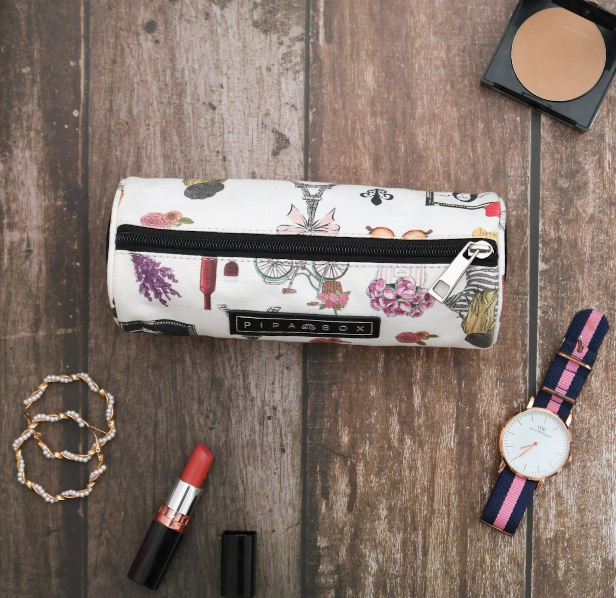 Found In Paris - Canvas Pencil Pouch