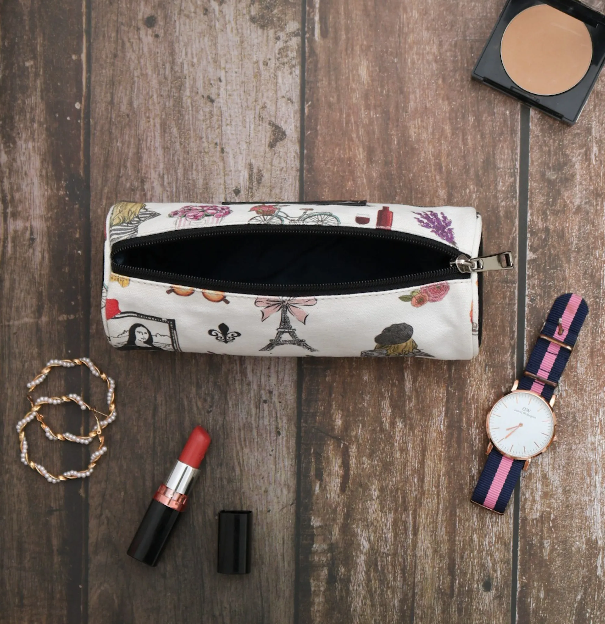 Found In Paris - Canvas Pencil Pouch