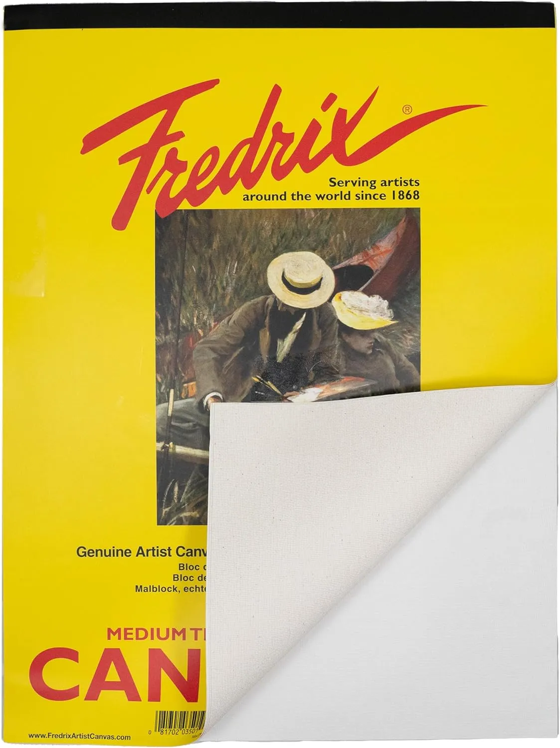 Fredrix Creative Series White Canvas Pad, 18" x 24"