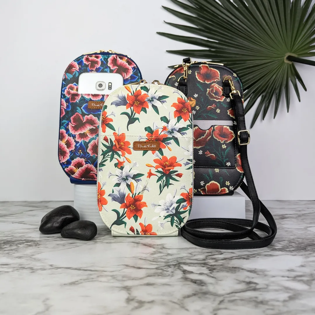 Frida Kahlo Tiger Lilies Crossbody