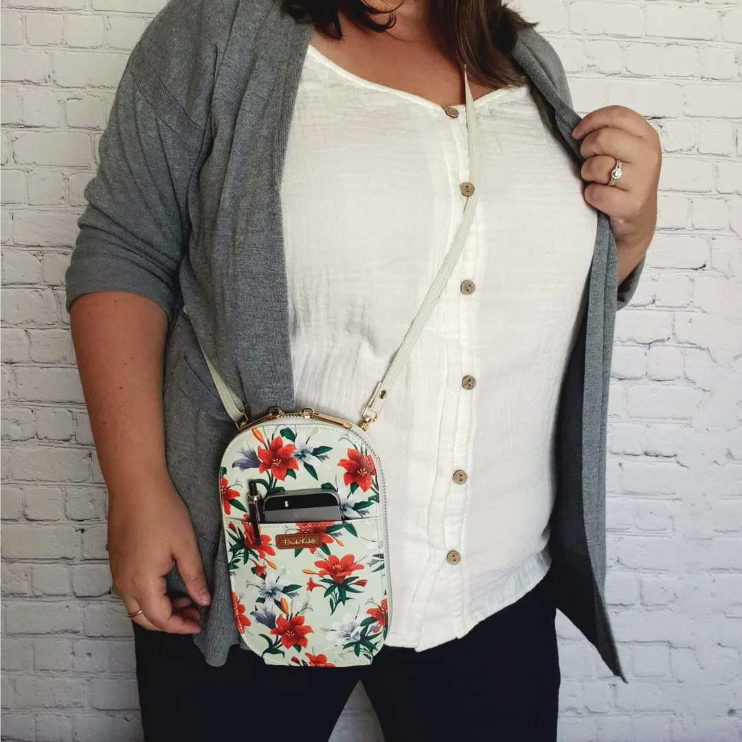 Frida Kahlo Tiger Lilies Crossbody