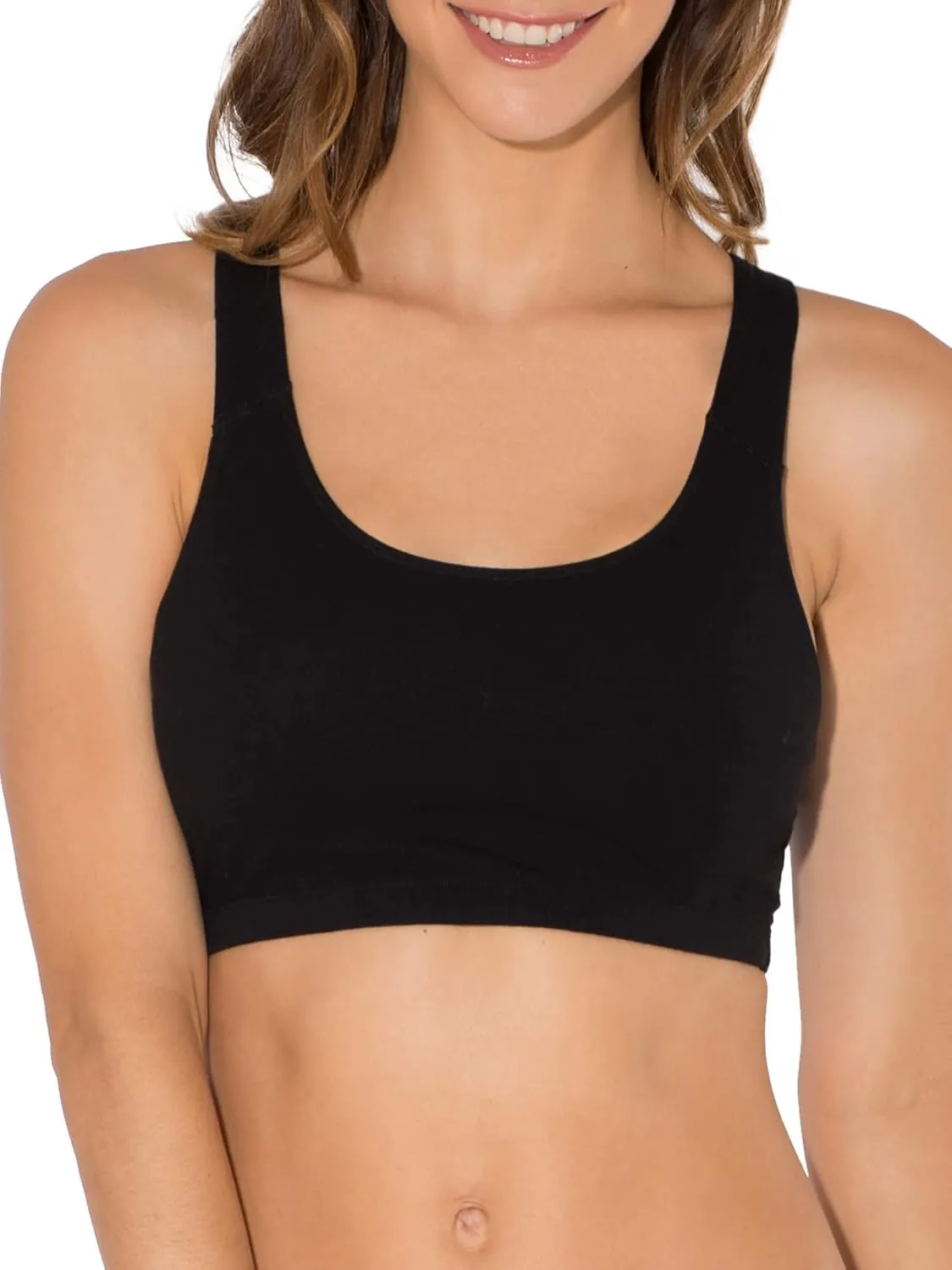 Fruit of the Loom Cotton Tank Bra for Women - Ultimate Comfort & Breathable Fit - Fashion Packs