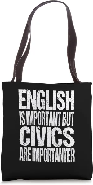 Funny Civics Joke - Teacher Student Leader Tote Bag