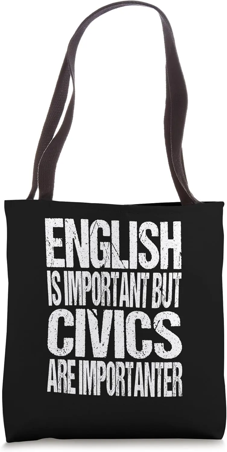 Funny Civics Joke - Teacher Student Leader Tote Bag