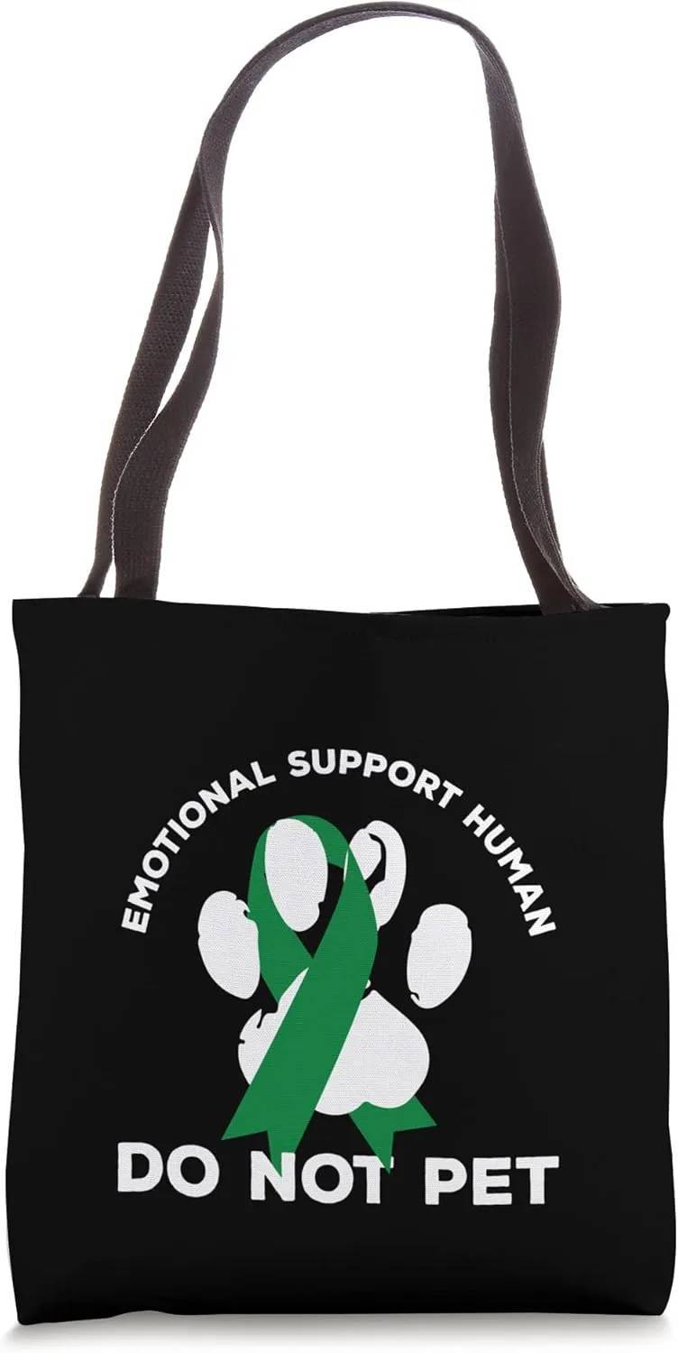 Funny Depression Awareness Emotional Support Human Tote Bag