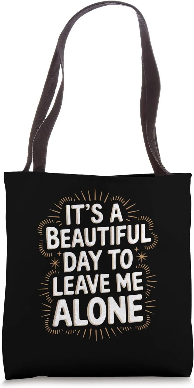 Funny Introvert Statement for Social Avoidance Tote Bag