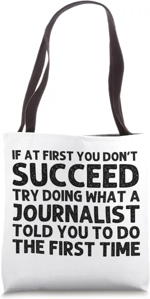 Funny Journalist Design For Men Women Journalism Journalist Tote Bag