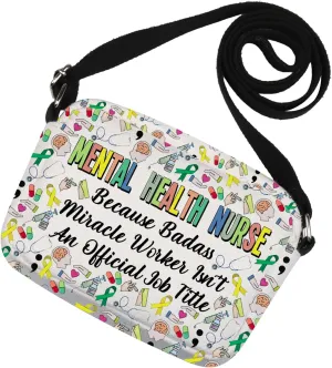 Funny Mental Health Nurse Gift Psych Nurse Crossbody Bag for Psychiatric Nurse PMHNP Nurse