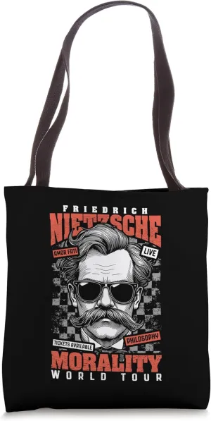 Funny Philosophy Nietzsche Philosopher Morality Tour Tote Bag