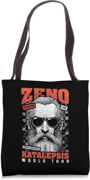 Funny Stoic Philosophy Zeno Philosopher Katalepsis Tour Tote Bag