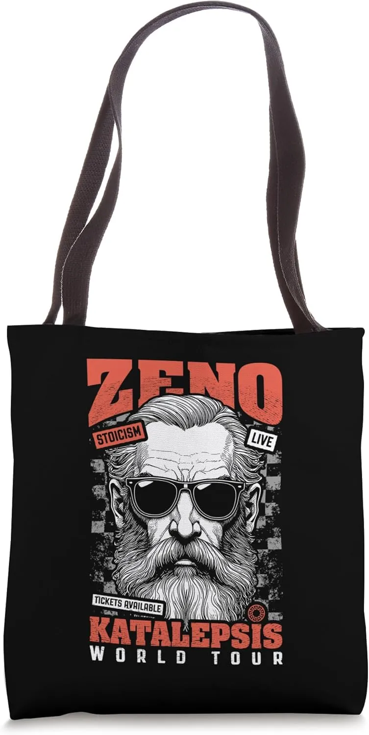 Funny Stoic Philosophy Zeno Philosopher Katalepsis Tour Tote Bag